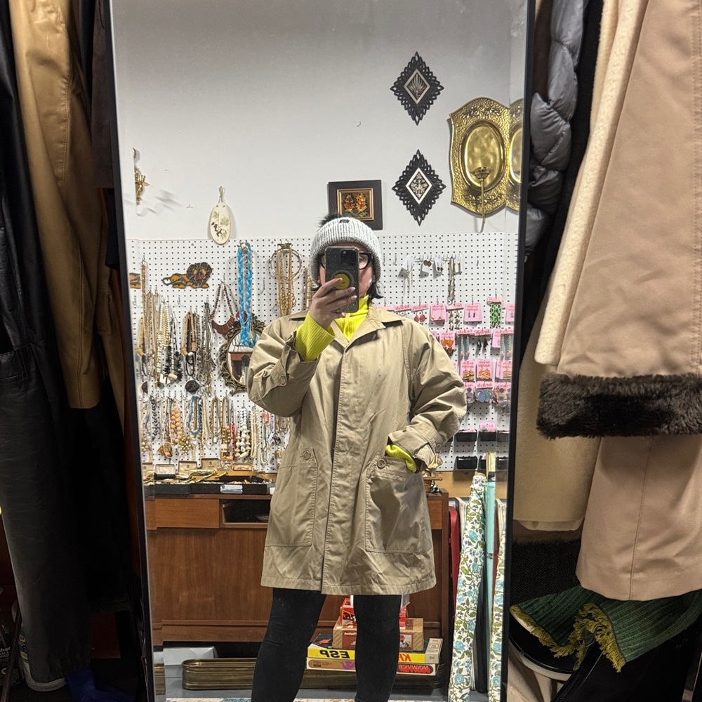 Vintage Classic Khaki Trench Coat